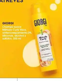 Supermercados Plaza Giorgi Champú suave Método Curly Rizos, antiencrespamiento,0% siliconas, alcohol y sulfatos oferta