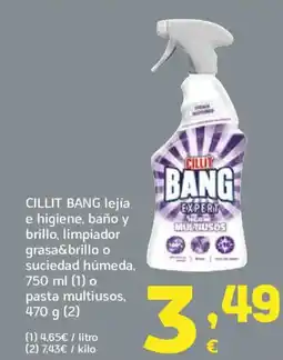 HiperDino CILLIT BANG lejía e higiene, baño y brillo, limpiador grasa&brillo o suciedad húmeda o pasta multiusos oferta