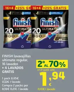 HiperDino FINISH lavavajillas ultimate regular oferta