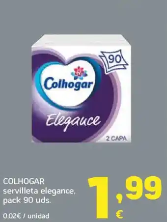HiperDino COLHOGAR servilleta elegance oferta