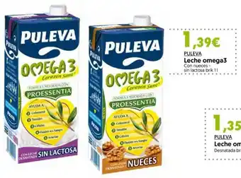 Hiper Usera Puleva Leche omega3 Con nueces - sin lactosa brik 1 l oferta