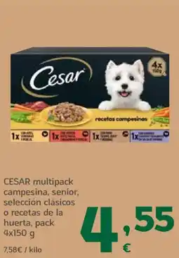 HiperDino CESAR multipack campesina, senior, selección clásicos o recetas de la huerta oferta