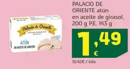 HiperDino PALACIO DE ORIENTE atún en aceite de girasol oferta