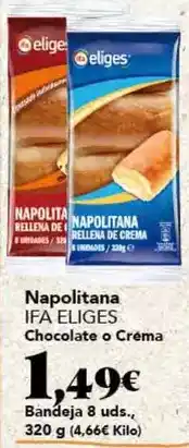 Gadis Eliges - napolitana chocolate o crema oferta