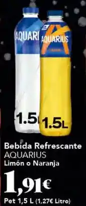 Gadis Aquarius - bebida refrescante limon o naranja oferta