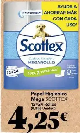 Gadis Scottex - papel higiénico mega oferta