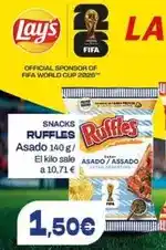 Hiperber Ruffles - snacks asado oferta