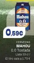 Hiperber Mahou - cervezas 0,0 tostada oferta