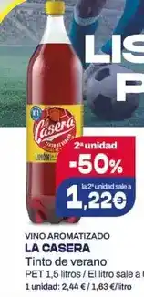 Hiperber La casera - vino aromatizado tinto de verano oferta
