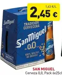 Hiperber San miguel - cerveza 0,0 oferta