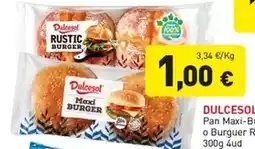 Hiperber Dulcesol - pan maxi burger o burger rustico oferta