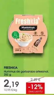 Supermercados Plaza Hummus de garbanzos artesanal oferta