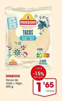 Supermercados Plaza Mission - tacos de maiz + trigo oferta