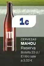 Supermercados Plaza Mahou - cerveza reserva oferta