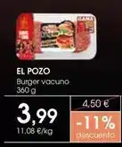 Supermercados Plaza El pozo - burger vacuno oferta