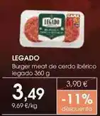 Supermercados Plaza Legado - burger meat de cerdo iberico oferta