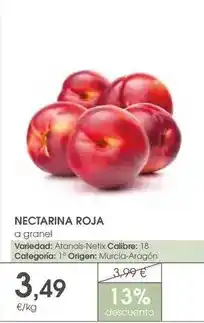 Supermercados Plaza Origen - nectarina roja oferta