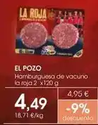 Supermercados Plaza El pozo - hamburguesa de vacuno oferta