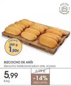 Supermercados Plaza Bizcocho de anís bizcocho tradicional sabor anís oferta