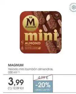 Supermercados Plaza Magnum - helado mini bombon almendras oferta