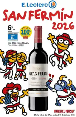 E.Leclerc Gran feudo - vino crianza oferta