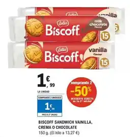 E.Leclerc Lotus - biscoff sandwich vainilla oferta