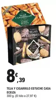E.Leclerc Casa eceiza - teja y cigarrilo estuche oferta