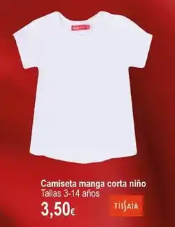 E.Leclerc Tissaia - camiseta manga corta nino oferta