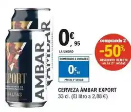 E.Leclerc Ambar - cerveza export oferta