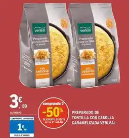E.Leclerc Verleal - preparado de tortilla con cebolla oferta