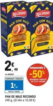 E.Leclerc Recondo - pan de maiz oferta