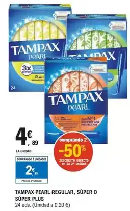 E.Leclerc Tampax - pearl regular oferta