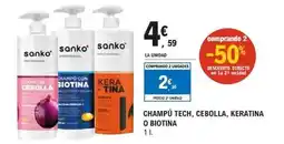 E.Leclerc Sanko - champú tech oferta