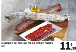 E.Leclerc Embutidos flores - chorizo cular iberico oferta