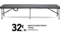 E.Leclerc Banco plegable resina 7house oferta