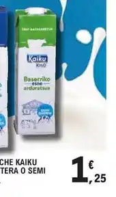 E.Leclerc Kaiku - leche terra o semi oferta