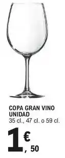 E.Leclerc Copa gran vino oferta