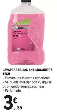 E.Leclerc Tech - lavaparabrisas antimosquitos oferta