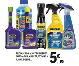 E.Leclerc Kraft/wynns/rainx - productos mantenimiento automovil oferta