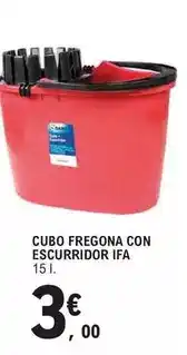 E.Leclerc Ifa sabe - cubo fregona con escurridor oferta