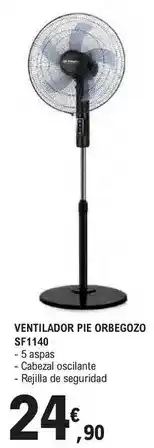 E.Leclerc Orbegozo - ventilador pie sf1140 oferta