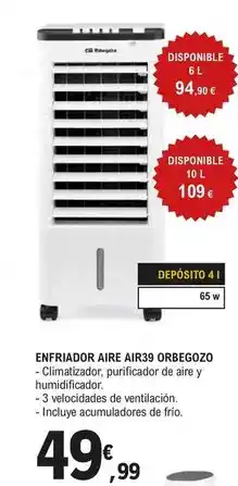 E.Leclerc Orbegozo - enfriador aire air39 oferta