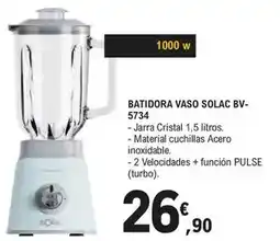 E.Leclerc Solac - batidora vaso bv5734 oferta
