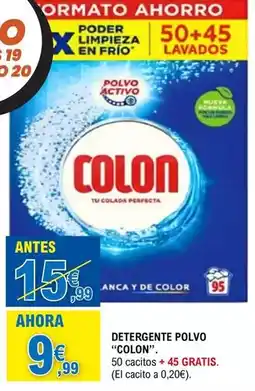 E.Leclerc Colon - detergente polvo oferta