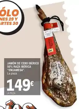 E.Leclerc Emjamesa - jamon de cebo iberico 50% raza iberica oferta