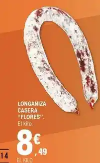 E.Leclerc Embutidos flores - longaniza casera oferta