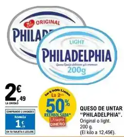 E.Leclerc Philadelphia - queso de untar oferta