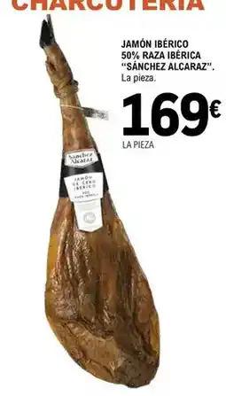 E.Leclerc Sánchez alcaraz - jamón ibérico 50% raza ibérica oferta