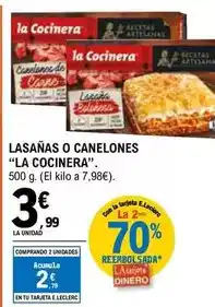 E.Leclerc La cocinera - lasañas oferta