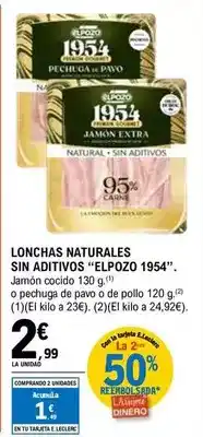 E.Leclerc Elpozo 1954 - lonchas naturales sin aditivos oferta